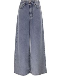 Weekend by Maxmara - Wkdzattera Wide Leg Cotton Denim Jeans - Lyst