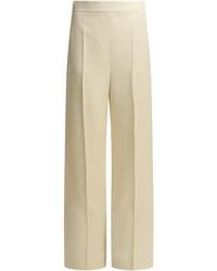 Valentino - Silk Tailored Pants - Lyst