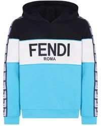 Fendi Eyes Spikes Sweatshirt Bag Bugs - Black and Yellow