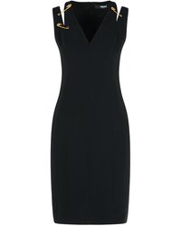 Versace - Safety Pin Cady Midikleid - Lyst