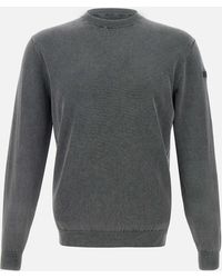 Rrd - Suéter de tejido de algodón desvaído en azul - Lyst