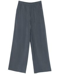 Emporio Armani - Pinstriped Trousers - Lyst