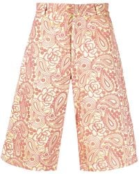 Bluemarble - Shorts Met Geborduurde Bloemen - Lyst