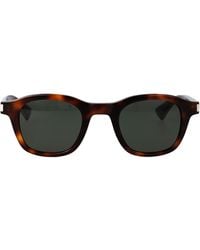 Saint Laurent - Havana-Crystal- Acetate Sunglasses - Lyst