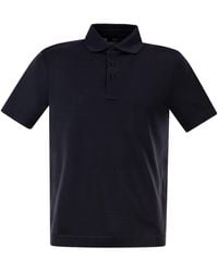 Herno - Cotton Jersey Polo Shirt - Lyst