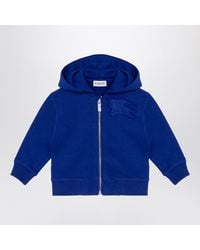 Burberry - Electric Cotton Hooded Sweatshirt With Ekd Logo - Lyst
