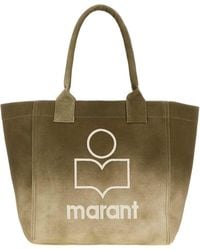 Isabel Marant - Khaki Canvas Small Yenky Shopping Handbag - Lyst