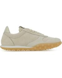 Jil Sander - Sand Canvas And Suede Moon Sneakers - Lyst