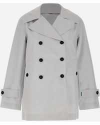 Save The Duck - Grin18 Sofi Ice Trench Coat Classic Cut - Lyst