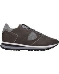 Philippe Model - Sneakers Trpx Uomo Pelle Grigio/Grigio Chiaro - Lyst