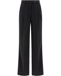 F.it - Tailored Trousers With Pressed Crease - Lyst