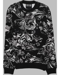 Versace Jeans Couture - Baroque Print Crewneck Sweatshirt - Lyst