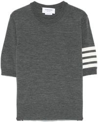 Thom Browne - Wool Crewneck Sweater - Lyst