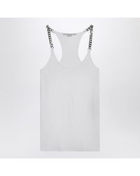 Stella McCartney - Tank Top With Chain Straps - Lyst