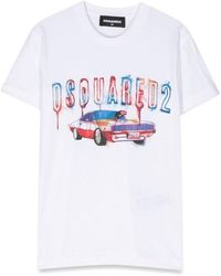 DSquared² - Mc Logo T-Shirt And Machine - Lyst