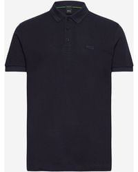 BOSS - Cotton Piqué Polo Shirt With Logo - Lyst