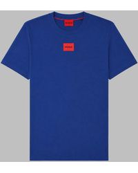 HUGO - T Shirt Con Patch Logo - Lyst