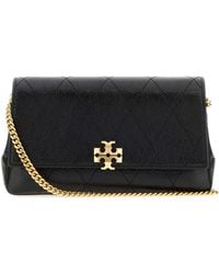 Tory Burch - Charlie Quilted Chain Wallet - Lyst