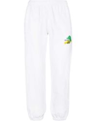 Off-White c/o Virgil Abloh - Pantalon de survêtement de logo en coton blanc en blanc - Lyst
