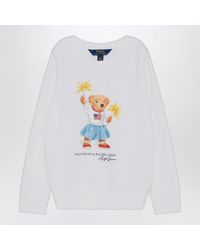 Polo Ralph Lauren - Jersey Sweatshirt With Polo Bear - Lyst