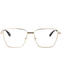 McQueen - Transparent Metal Glasses - Lyst