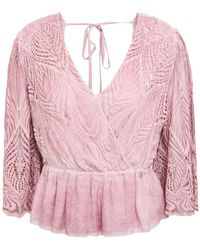 Guess - Top Antiek Roze - Lyst