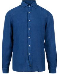 Fay - Chemises bleu - Lyst