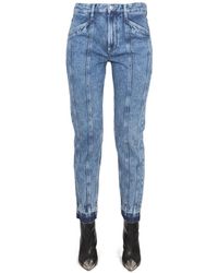 Isabel Marant - Tapered High Rise Jeans - Lyst