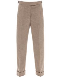 Thom Browne - Cropped Woll Flanellhose - Lyst
