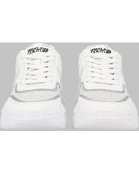 Versace Jeans Couture - Lace-Up Mesh Sneakers - Lyst
