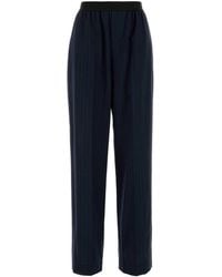 Balenciaga - Embroidered Wool Pant - Lyst