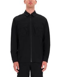 Versace Jeans Couture - Zip Front Cargo Shirt Jacket - Lyst