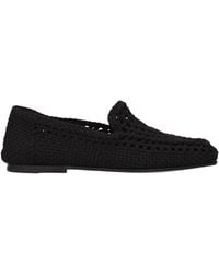 Dolce & Gabbana - Dolce&Gabbana Fabric Loafers - Lyst