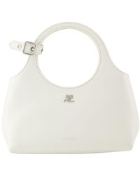 Courreges - Mini Holy Day Purse Courres Leer Wit - Lyst