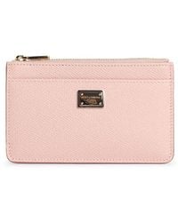 Dolce & Gabbana - 'Dauphine' Calf Lear Card Holder - Lyst