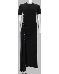 Rabanne - Asymmetrical Draped Midi Dress - Lyst