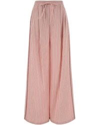 Dolce & Gabbana - Embroidered Poplin Wide-leg Pant - Lyst