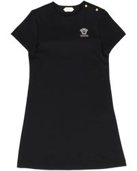 Versace - Dress Punto Milano + Ric. Medusa Lurex - Lyst
