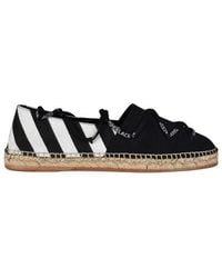 Off-White c/o Virgil Abloh - Diagonal Stripe Tie Espadrilles - Lyst