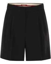 Max Mara - Mstragazza Tailored Pure Virgin Wool Bermuda Shorts - Lyst