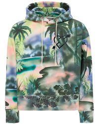 Palm Angels - Cotton Hooded Sweatshirt - Lyst