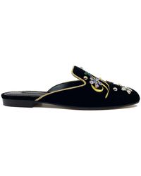 Dolce & Gabbana - Velvet Mules - Lyst