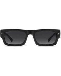 DSquared² - Sonnenbrille Icon 0027/S 807 Schwarz/Grau Farbverlauf Herren - Lyst