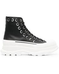 McQueen - Modern Leather Boots For Ss23 - Lyst