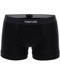 Tom Ford - Brief boxer di cotone con banda logo - Lyst