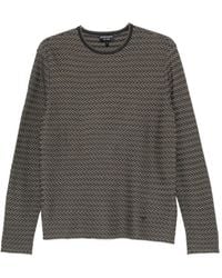 Emporio Armani - Wool Crewneck Sweater - Lyst