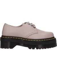 Dr. Martens - Dr. Martens Derby 1461 Quad II Frauen Hautgrau/Maulwurf - Lyst
