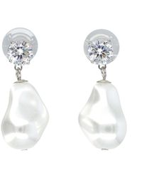 Self-Portrait - Mottled Pearl Earrings - Lyst