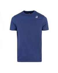 K-Way - T -shirt Le Vrai Eduard Blu - Lyst