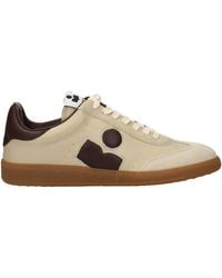 Isabel Marant - Bryce Donna Leather Sneakers/Chocolate - Lyst